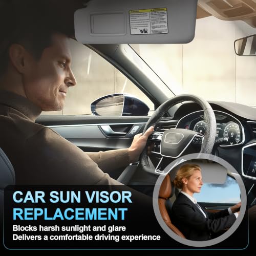 ItranMc Sun Visor Passenger Side for 2008-2013 Toyota Highlander - color: (Gray)Right Passenger Side