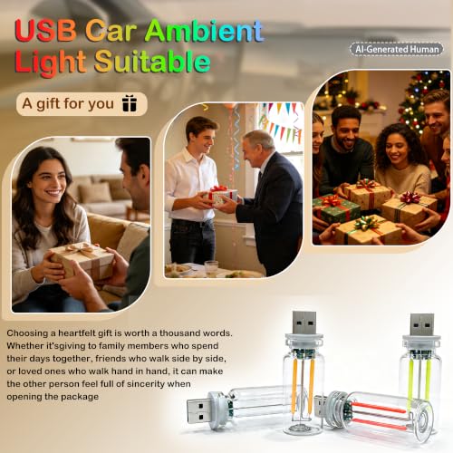 4 PCS USB Touch Dimmable Retro Glass Bottle Car Night Light - color: 1Red&1Blue&1Purple&Pink