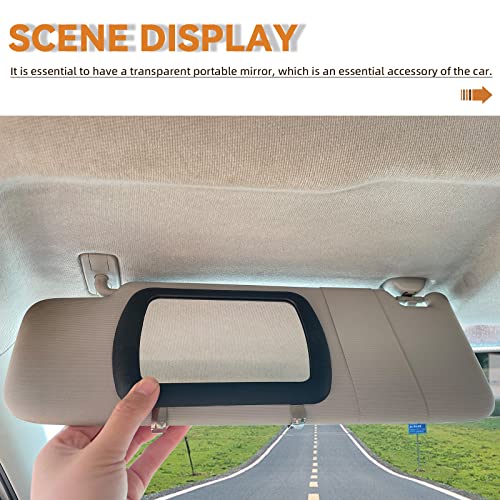 Universal Vanity Mirror - Clip-on Rear View Sun-Shading Cosmetic Mirror for Truck SUV, Car Accessory