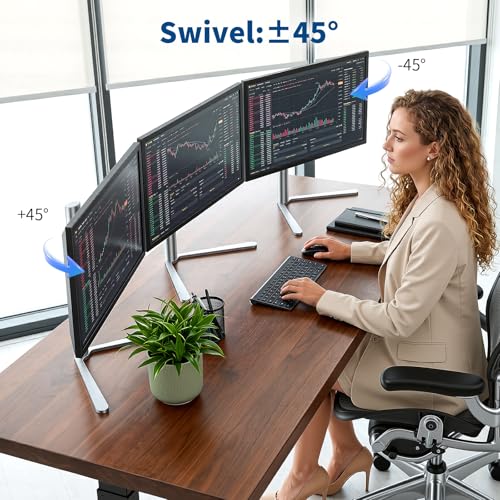 Aluminum VESA Monitor Stand for Monitor Weight 4.8-7.8 lb, 21-24″ - size: Only for 4.8-7.8LB Monitor