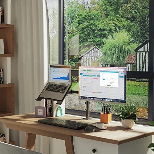 Monitor and Laptop Mount for 13"-27" Screens and Notebook up to 17 inch