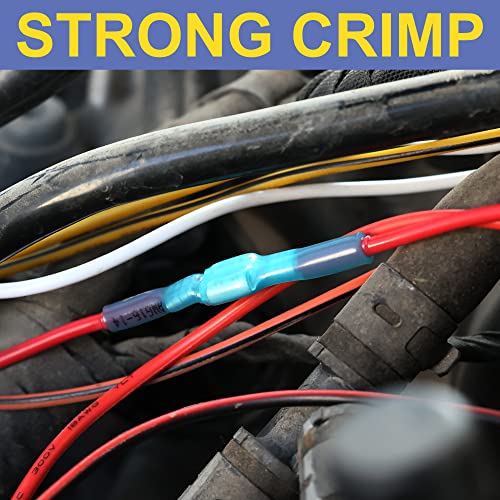 haisstronica 560PCS Heat Shrink Spade Connectors, 22-10 AWG, Male/Female - size: AWG 22-10, style: Male&Female Kit 560PCS