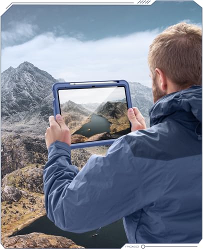 MoKo Shockproof iPad (A16) 11th/10th Generation Case 2025/2022, Denim - color: 2-Denim