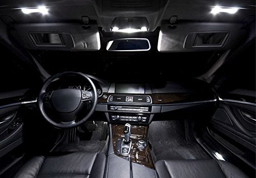 iJDMTOY LED Sun Visor Vanity Mirror Lights For VW Golf/Jetta/Passat/CC - style: Xenon White