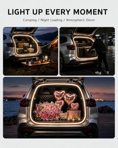 Trunk LED Light Strip for Toyota RAV4 2013-2021, Warm White Cargo Light - color: 2013-2021 RAV4(Warm White)