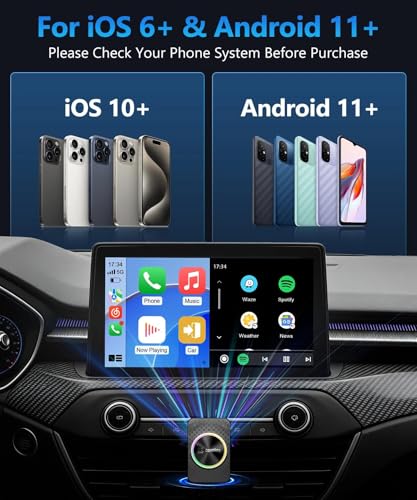 4GB+32GB Wireless CarPlay Adapter & Android Auto Adapter AI Box