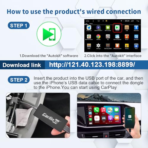 CarlinKit Wireless CarPlay Dongle CPC200-CCPA for Android Head Unit 4.4.2+