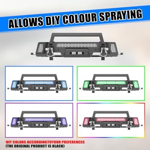 Nixon Offroad Modular Steel Front Bumper For 2019-2023 Ford Ranger - style: 1A+2A+102
