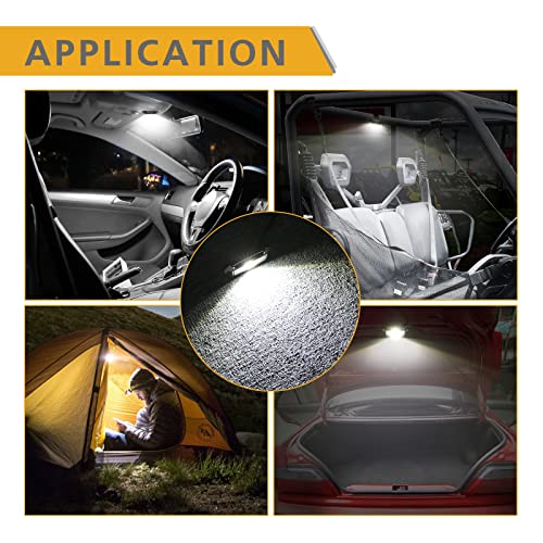 UTV LED Dome Light 12V with Switch, Rfroad Lighting Universal Roll Bar Mount LED White Lights Interior Dome Light for UTV ATV Polaris RZR Can Am Car Golf Cart - color: White