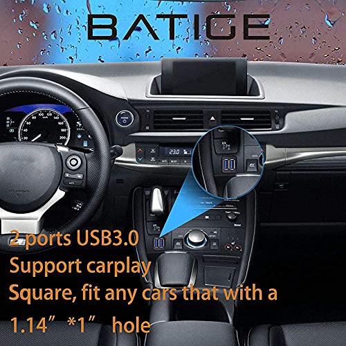 Dual Ports Square USB 3.0 Panel Flush Mount Extension Cable 3ft - size: 3ft