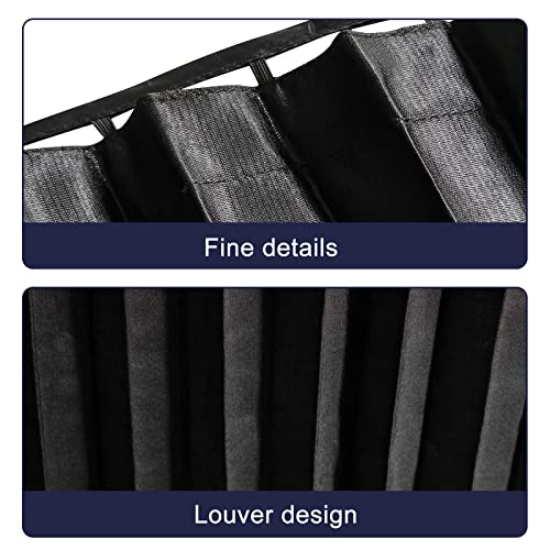 ZATOOTO Car Magnetic Side Window Sun Shades, Car Sunshades Curtains, 2 Pack