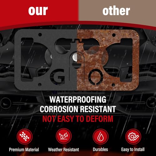 No Drill Front License Plate Frame Fits Volkswagen Atlas 2018-2026