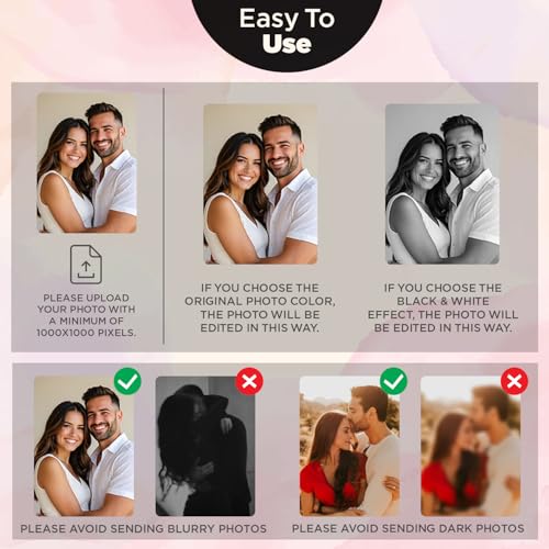 Hangwoous Personalized Car Visor Photo Clip Frame, Drive Safe Gift - color: Pink