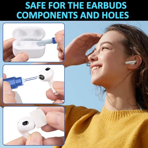 iPhone Cleaning Kit for Charging Port Cleaner AirPod Phone, Dark Blue - color: Dark Blue
