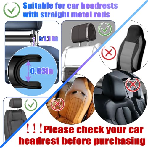 2026 Car Headrest Tablet Holder - Black - size: 1 PACK-5.5-10.8"