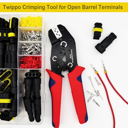 Electrical Crimping Tool with Ratchet, Ratcheting Wire Crimper Tool