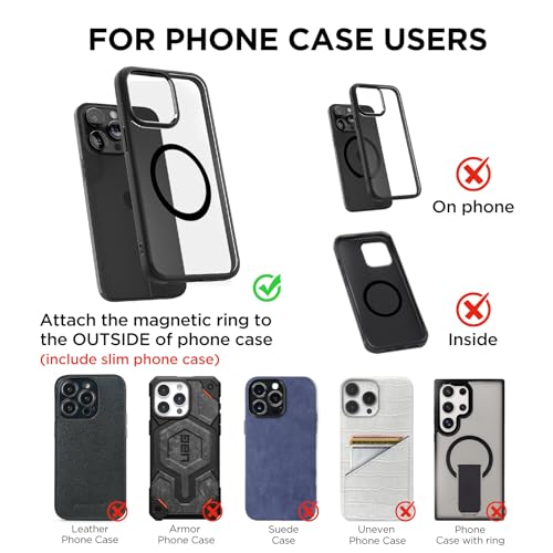 MSXTTLY Vacuum Magnetic Phone Holders,White Phone Holders for Your Car - color: White