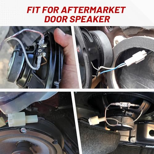 RED WOLF Car Door Speaker Wiring Harness Fit for Nissan 2005-2019 Pathfinder 2011-2020 Sentra Rogue 2008-2019, Infiniti G35 2005 Model Install Aftermarket Door Audio Adapter Connector Plug, 2 Pack