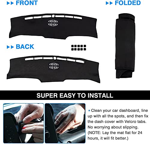 CARTIST Dashboard Cover for Hyundai Tucson 2022 2023 2024 Accessories Dash Cover for Tucson Non-Slip(Only Fit 10.25 inch Digital Cluster, not fit 4.2 inch) - size: Hyundai Tucson 2022-2024