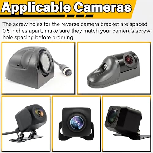 Backup Camera License Plate Mount, Universal Rear Camera Back up Bracket