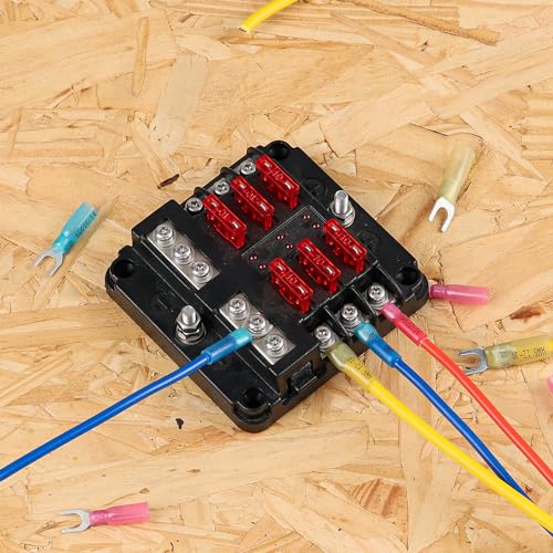 haisstronica 330PCS Heat Shrink Fork Terminals, 22-10 AWG, #10, 3Colors - style: #10 330PCS Kit