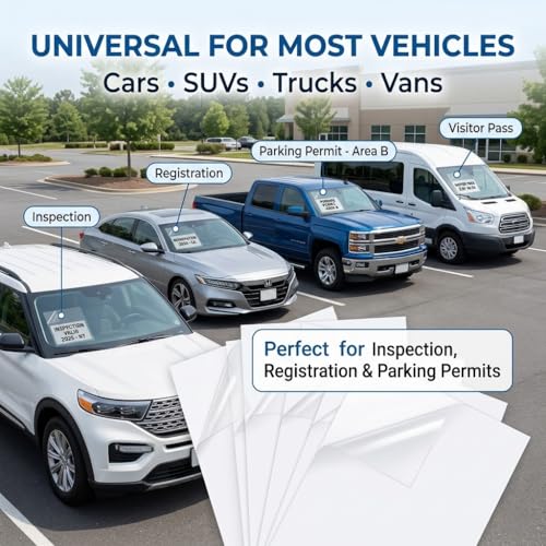 JDDRY Car Windshield Sticker,Windshield Applicator,Clear,5PCS