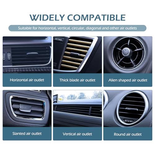 Car Air Vent Storage Bag Organizer Pocket, Multi-functional Air Conditioner Vent Organizer for ID Cards Glasses Phones Pens Keys, Keeps Your Car Neat & Tidy for Stress-free Journey (Black)