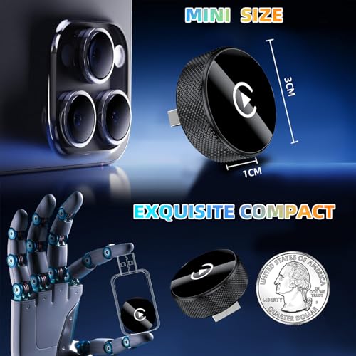 LENVA Wireless CarPlay Adapter, 2025 Upgrade Mini Design for Cars, Plug and Play Easy Use Fast Stable Connection No Delay (Only for iPhone, Not for Android) - color: Black