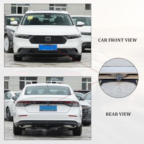 Reverse Rear Camera License Plate Bracket, Backup Camera License Plate Mount, Universal Car Dash Cam Mirror Camera Kit Rearview Camera Mount, Installation Holder for Backup View Camera