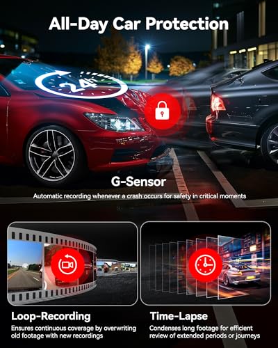 REDTIGER F7N Elite 4K HDR Dash Cam, STARVIS 2, Voice Control, 128G Card