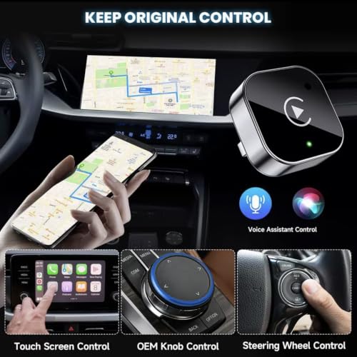 Wireless CarPlay & Android Auto Adapter, USB Dongle
