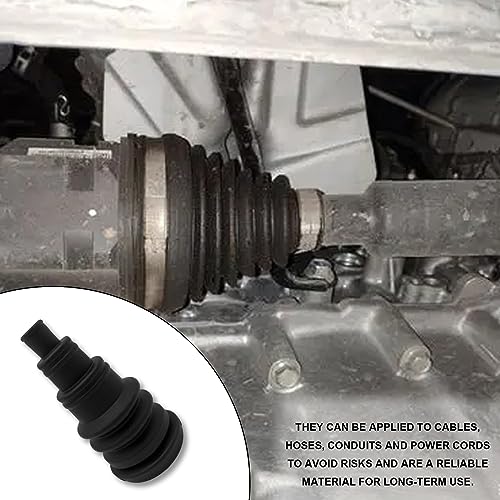4 Pcs Universal Firewall Boot, Safe and Convenient Firewall Grommet Kit Can Accommodate 3/8 Inch to 1 Inch Wire Bundles, Quick And Easy Grommet Compatible with Any Vehicle