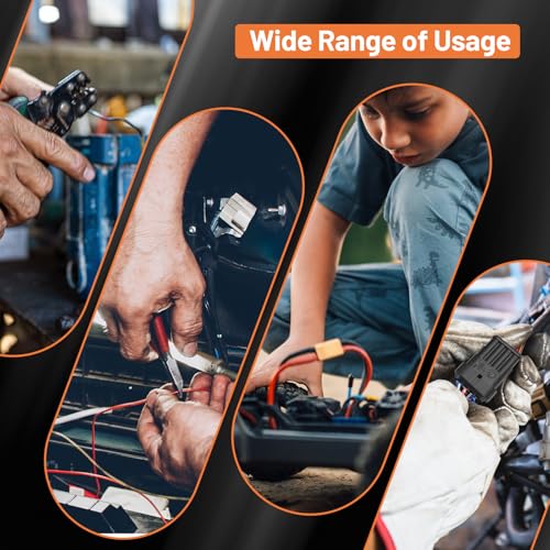 763 pcs Pin Connector Kit, Automotive Electrical Wire Connectors - size: 763pcs With Crimper