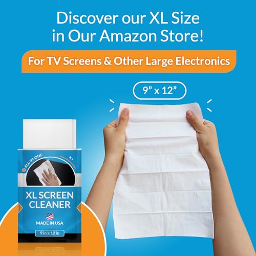 iCloth Screen Cleaning Wipes Individually Wrapped Travel Size Streak-Free 24 Large Wipes(Pack of 2) - size: 24 Count (Pack of 2)