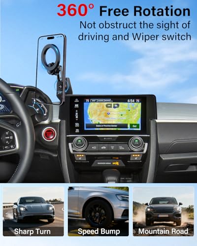 PZK Car Phone Mount for 2016-2021 Honda Civic Accessories for 7-inch Screen - color: Magsafe