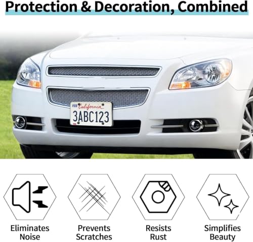 Front License Plate Mount, No Drill License Plate Bracket Holder