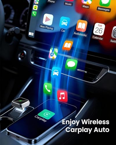 2-in-1 Wireless CarPlay Adapter for Apple iPhone USB-A/USB-C Plug & Play