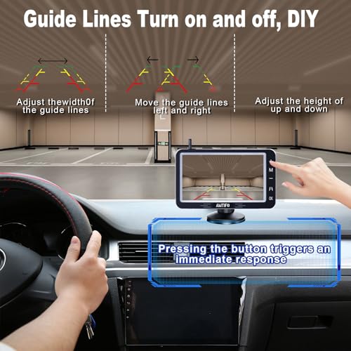 Wireless Backup Camera 5-inch for Truck: Easy to Install Back up Camera - HD 1080P Rear View Camera for Trucks SUVs