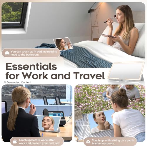 Upgraded Car Sun Visor Mirror Vanity as Gifts for Women Girl Men Makeup