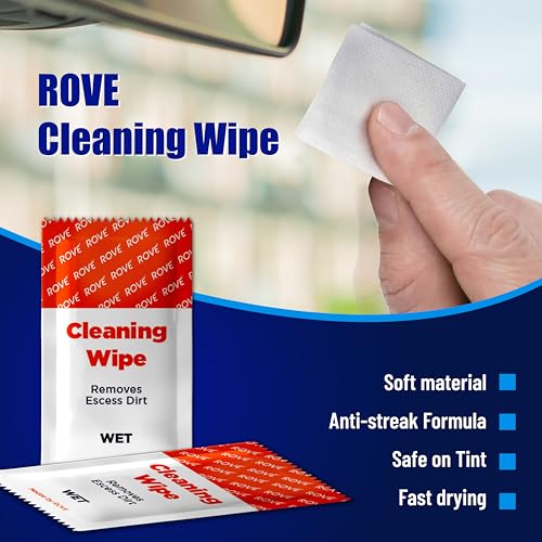 ROVE Electrostatic Films and 3M Sticky Tapes, 2 Pack Each, Front Mounting - color: E.film + Sticky Tape (Front) - 2x