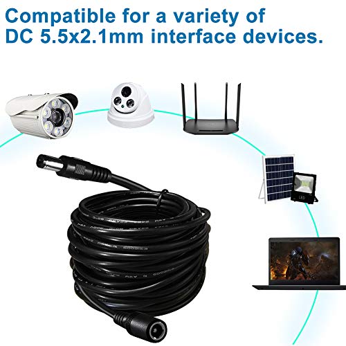 Dc Power Extension Cable,5.5mm x 2.1mm 12v Extension Cord 6FT Security Camera Cable DC Male to Female Extender Wire for CCTV IP Indoor Camera Dvr Standalone LED Strip,DC Supply Adapter - size: 6FT