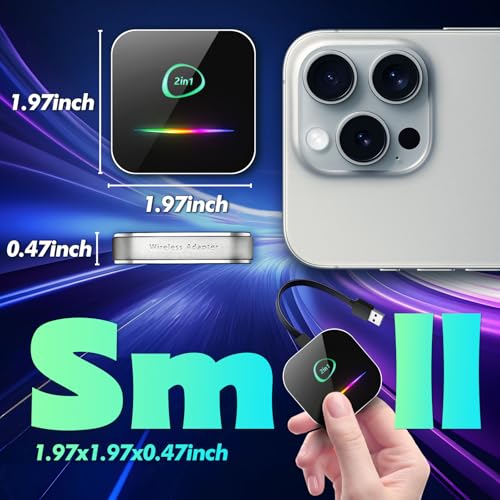 2-in-1 Wireless Carplay Adapter Android Auto Adapter