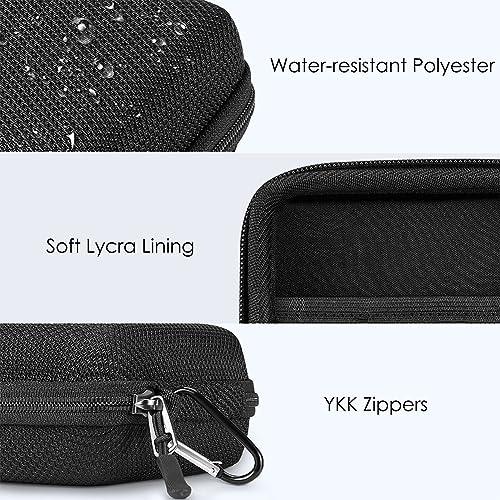 FINPAC Charger Case for MacBook, Small Electronic Organizer Pouch Bag - color: Hardshell Case/ Black
