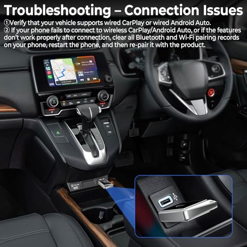 welspo 2-in-1 Wireless CarPlay & Android Auto Adapter