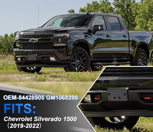 Front License Plate Frame for Chevy Silverado 1500 2019-2022 - size: For Chevy Sliverado 1500 2019-2022