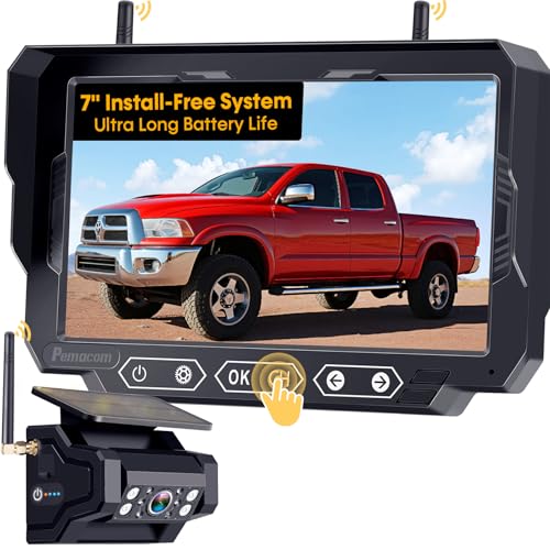 1080P HD Wireless Backup Camera - 1 Minute Magnetic Easy Install No Wiring - size: 7" Backup Camera for Truck