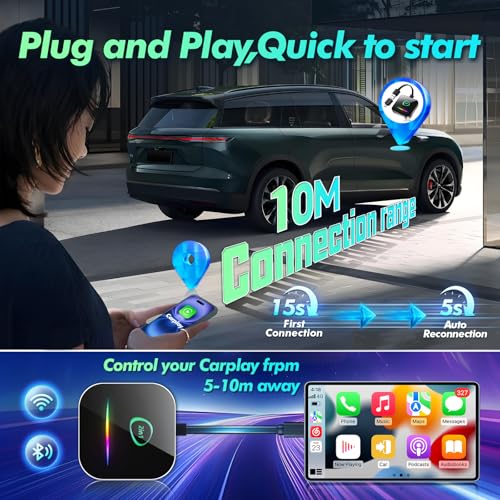 2-in-1 Wireless Carplay Adapter Android Auto Adapter