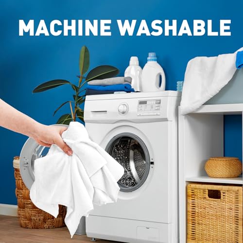 TEAWOO White Microfiber Towels- 150 Pack, Microfiber Cleaning Cloths Bulk - color: White, size: 150 Pack