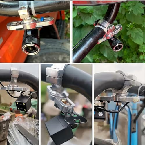 Vehicle Backup Camera Aluminum alloy 360Degree Rotative Mount Bracket holder For Truck Exterior Arm Side view Mirrior Camera Reverse Camera for SUV,RV,Trailer,Motercycle, bicycle Heavy Duty Trucks