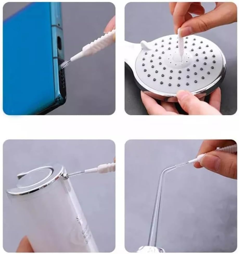 Cleaning Brush Set 10-Pack - Mini Brushes for Phone Charging Port, Speaker & Receiver, Anti-Clogging Tool for iPhone, iPad, AirPods, Tablet & Camera Lens - color: 10 Pcs White